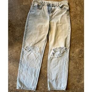 & Denim 90's Straight Droit 90's, Ultra High Waist, women's size 8